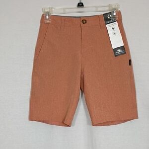 NWT O'Neil Boys Hybrid Short Reserve Heather Below The Knee Stand Fit Size 24